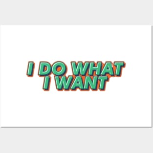 I Do What I Want Posters and Art